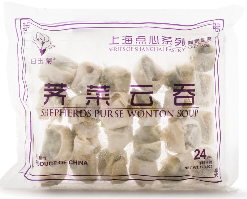 白玉兰 上海点心系列 荠菜云吞24只装