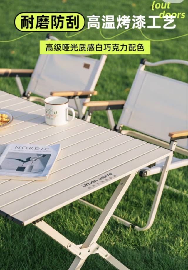 Camping table with 4 Chairs