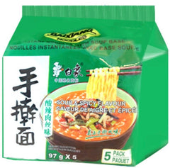 白象 手擀面系列 酸辣肉丝味97g✖️5