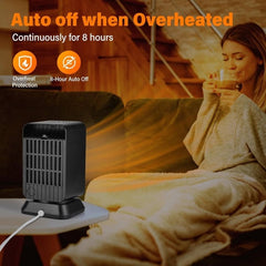 【Hikio】2-in-1 Ceramic Heater and Fan