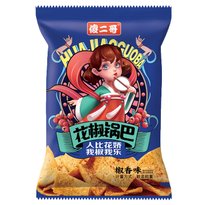 傻二哥花椒锅巴椒香味 128g
