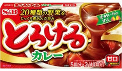 S&B Torokeru Curry Sauce Mix Mild, Japanese Curry Sauce（180g）