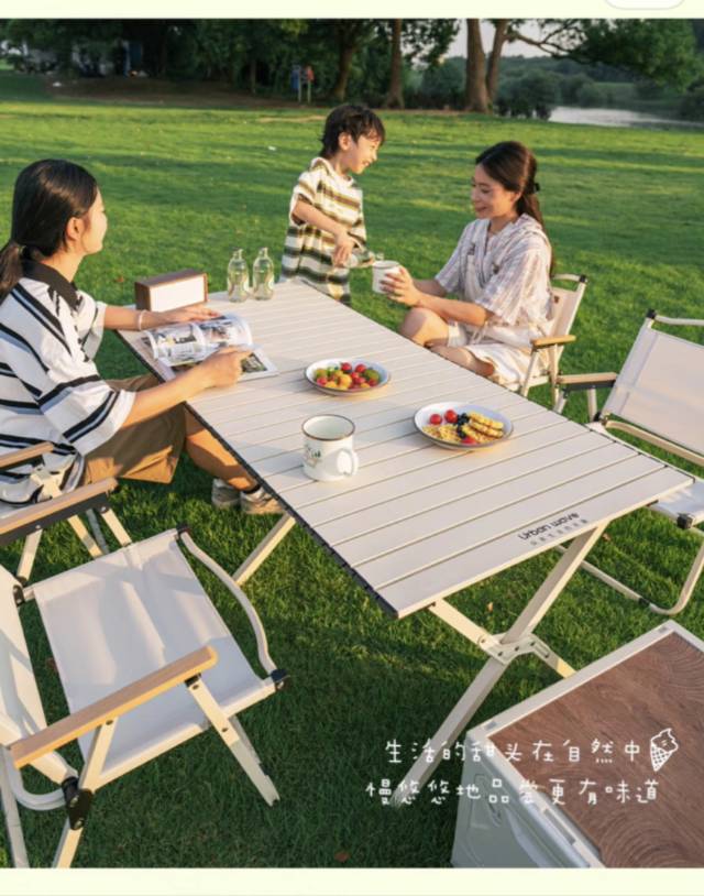 Camping table with 4 Chairs