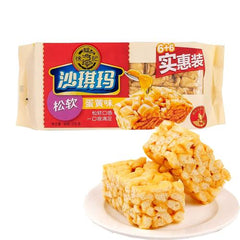 徐福记沙琪玛 蛋黄味 松软 大包装 469g