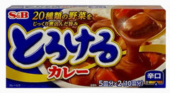 S&B Torokeru Curry Sauce Mix Hot, Japanese Curry Sauce (180g)