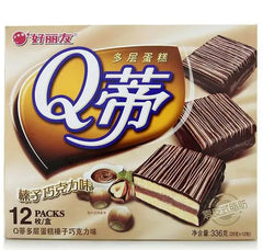 好丽友Q蒂蛋糕榛子巧克力味276g 12枚