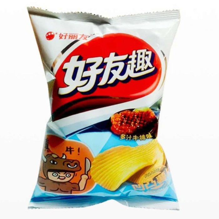 好丽友薯片 多汁牛排味 小袋 83g