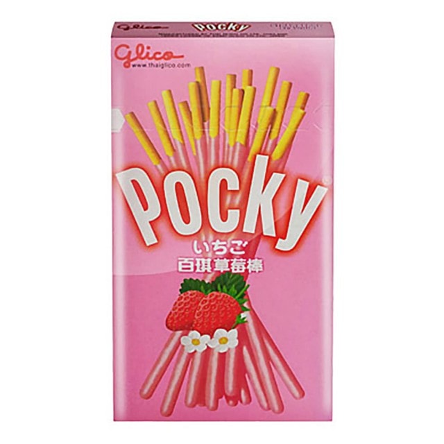 Pocky巧克力棒草莓味大袋