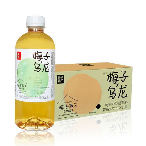 果子熟了梅子乌龙1箱15瓶✖️487ml