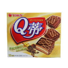 好丽友Q蒂蛋糕咖啡巧克力味276g 12枚