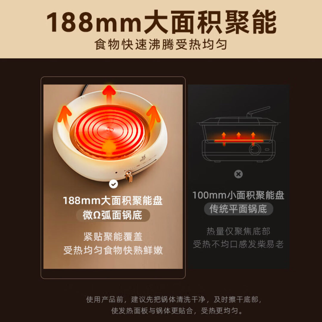 【XHX】Multifunctional Split Steaming, Baking and Frying Pot