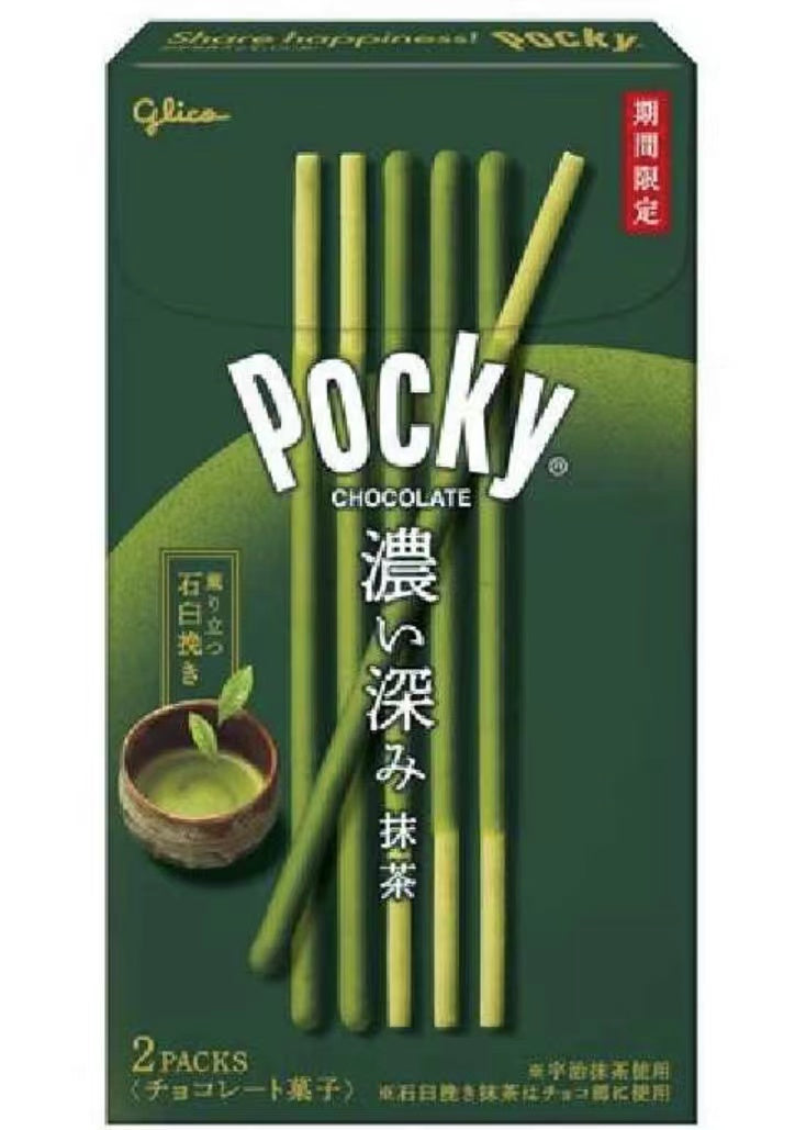 格力高Pocky巧克力棒特浓绿茶味