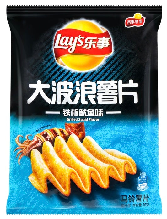 【Lays Potato Chips】Grilled Squid Flavor 70g