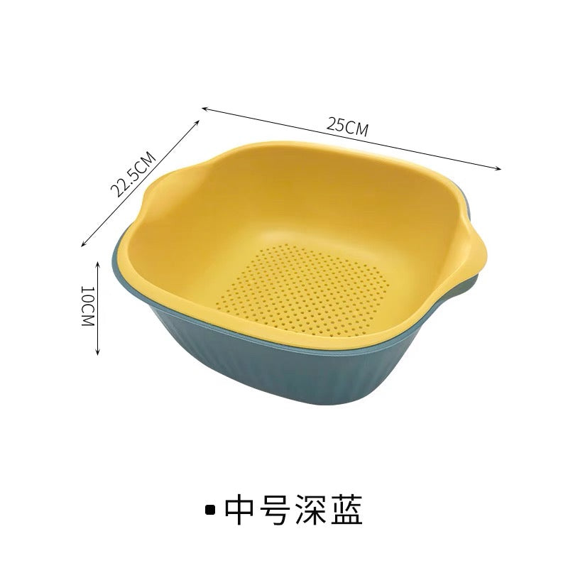 Vegetable washing colander