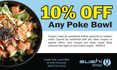 【Digital Coupon】York U - Sushi Shop