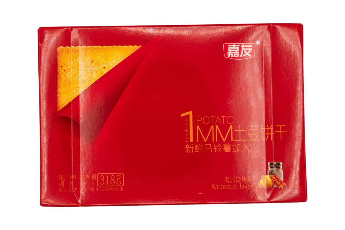 1MM potato crackers (BBQ flavor) 318g