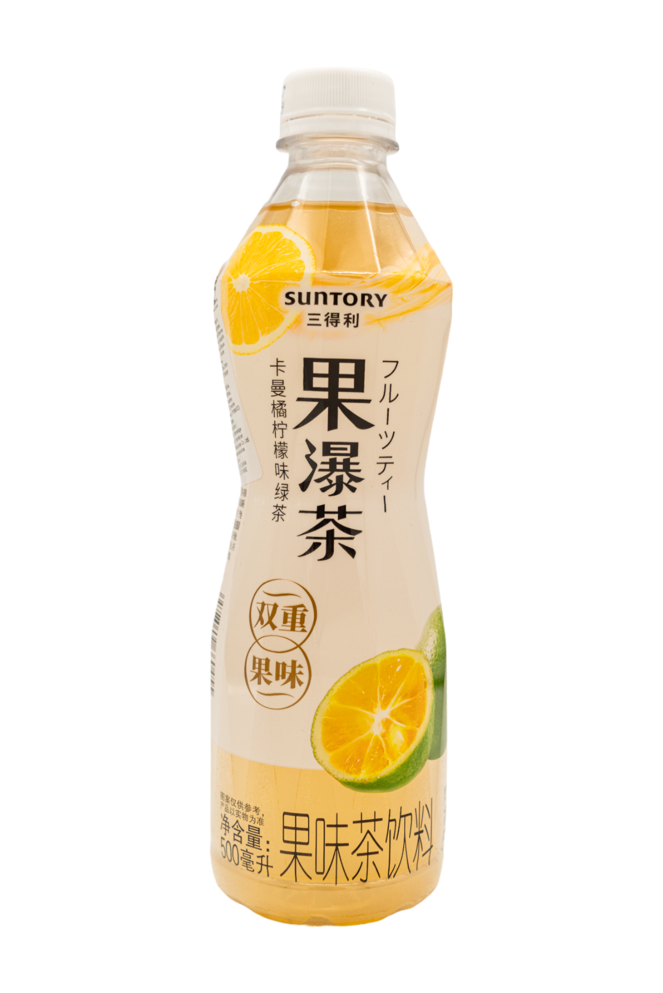 【Suntory】Passion Fruit & Kaman orange lemon flavored green tea 500ML